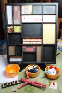 Arranging papers in the letterblock tray Arranging papers in the letterblock tray