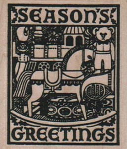 Seasons Greetings #10110 stamp from Viva Las Vegastamps!