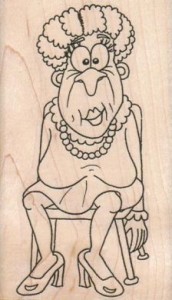Lady In Chair (14669) from Viva Las Vegastamps!