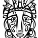 African Mask from coloring book