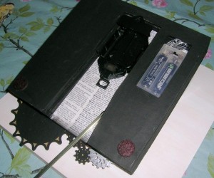 Steampunk Clock with Clock Keeper - Back