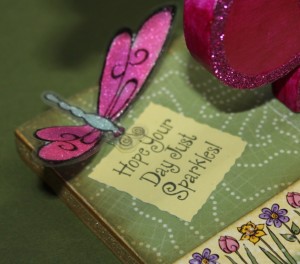 Close Up of Trudy Sjolander's Sentiment Stamp