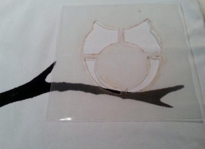 Owl On Branch - 3- Stencil Owl