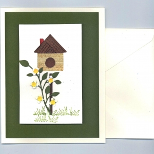 Birdhouse Iris Folding Card kit Deluxe