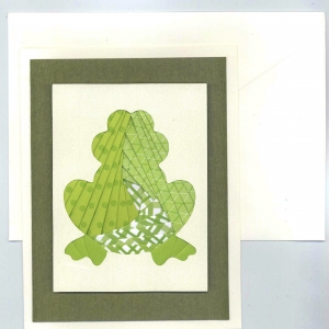 Frog Iris Folding Card Kit
