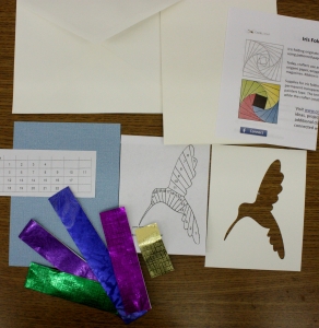 Hummingbird Iris Folding Kit