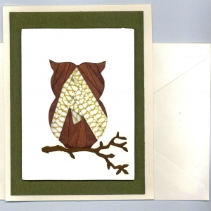 Owl Iris Folding Card Kit