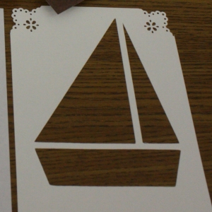 Sailboat Iris Folding cutout